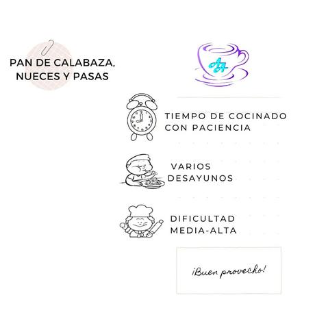 PAN DE CALABAZA , NUECES Y PASAS