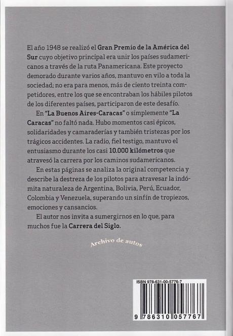 La carrera del siglo: Buenos Aires-Caracas