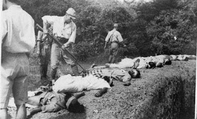 Los japoneses usaron prisioneros de guerra para practicas de tiro