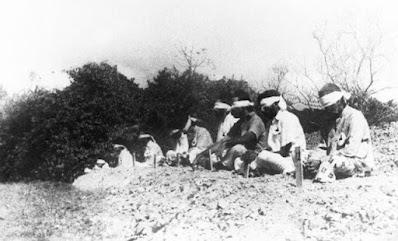 Los japoneses usaron prisioneros de guerra para practicas de tiro