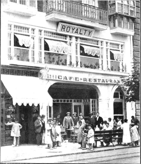 1912: Café Royalty, en el Paseo de la Ribera