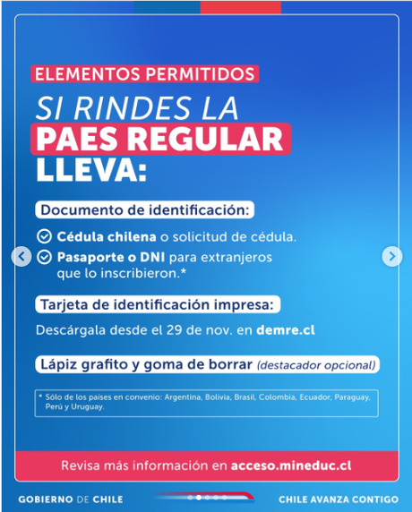Elementos a considerar para la rendición de la PAES Regular 2024. Elementos a considerar para la rendición de la PAES Regular 2024.
