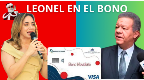 Leonel protesta por salir en Bono Navideño y Gloria le responde.