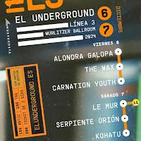 Cartel de El Underground L3 en Wurlitzer Ballroom