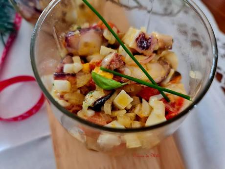 Salpicón de pulpo y mejillones