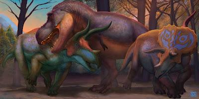 Las vistosas escenas mesozoicas de Noel Hill