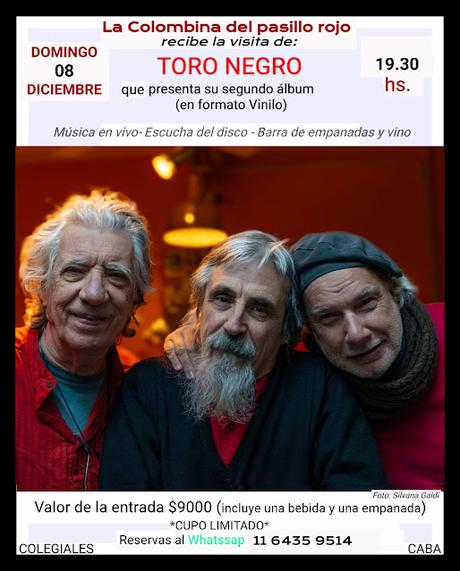 Toro Negro en Vivo - 8 de Diciembre - Colegiales
