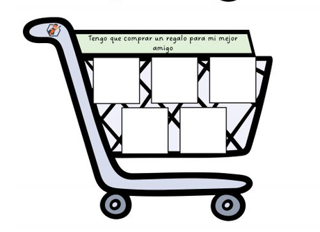 El supermercado. Pegatinas