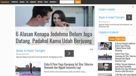 Hipwee Blogger Template