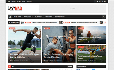 Easy Mag Blogger Template