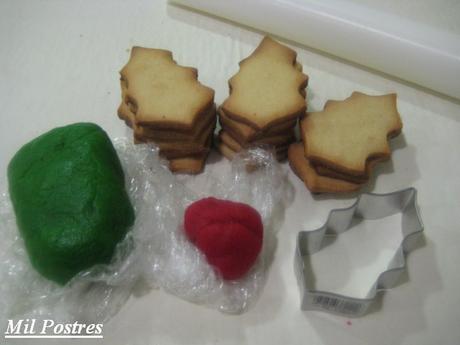 GALLETAS NAVIDEÑAS DECORADAS CON MAZAPÁN