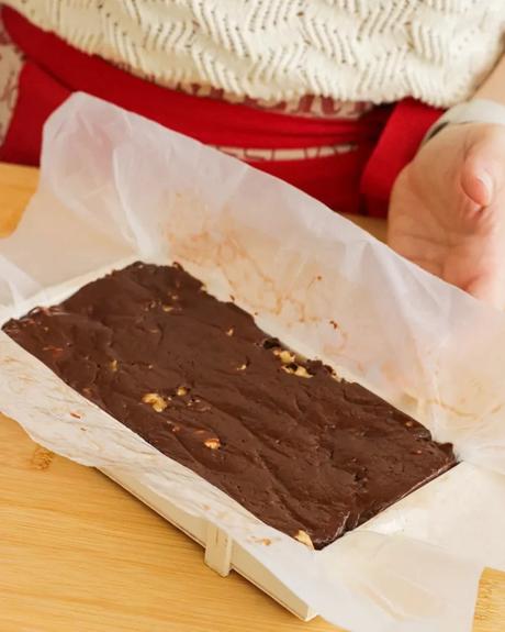 turron dentro del molde