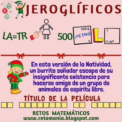 Desafíos matemáticos, Retos matemáticos, Problemas matemáticos, Retos visuales, Retos mentales, Retos virales, Pasatiempos, Retos para pensar, Matemática Recreativa, MateRecreativa, Acertijos, Acertijos matemáticos, Acertijos visuales, Jeroglíficos, Jeroglíficos Escolares, Jeroglíficos Navideños, Matemática y Navidad, MateNavidad