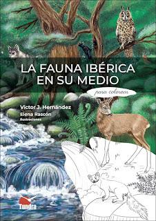 La fauna ibérica en su medio para colorear