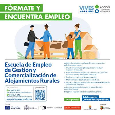 Formacion gratuita online: Gestión y Comercialización de Alojamientos Rurales - Vives Aprende