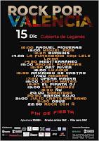 Horarios Rock por Valencia en La Cubierta de Leganés