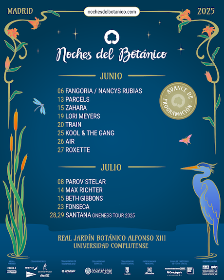 NOCHES DEL BOTÁNICO 2025: PRIMERAS CONFIRMACIONES NOCHES DEL BOTÁNICO 2025: PRIMERAS CONFIRMACIONES