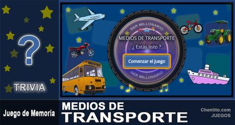 Trivia Ser millonario con Medios de Transportes