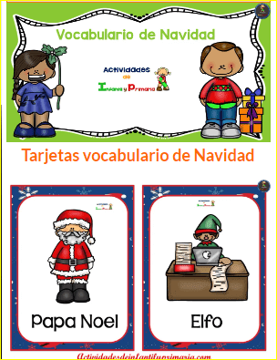 Juego de Recordar palabras de Navidad. Material imprimible Juego de Recordar palabras de Navidad. Material imprimible