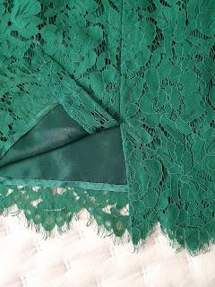 DE ENCAJE VERDE💚Y🩷DE LENTEJUELAS ROSA