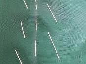 encaje verde💚y🩷de lentejuelas rosa