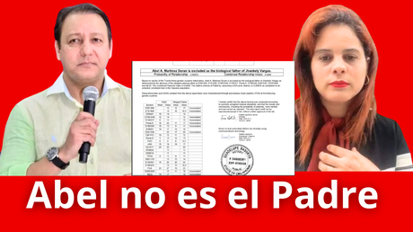 Prueba de ADN salió y Abel Martínez no es padre.