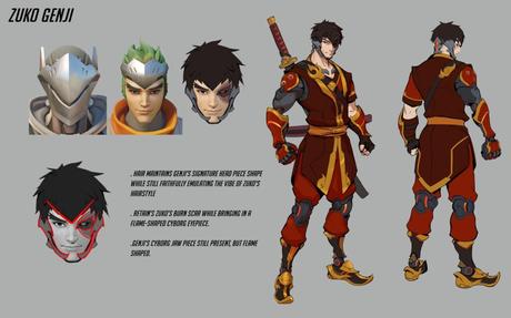 La colaboración entre Overwatch 2 y Avatar: The Last Airbender da vida a los 4 elementos