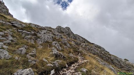 Salida del Collado de la Pedrera hacia el Gilbo