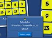 Rompecabezas numérico. Juego secuencia.