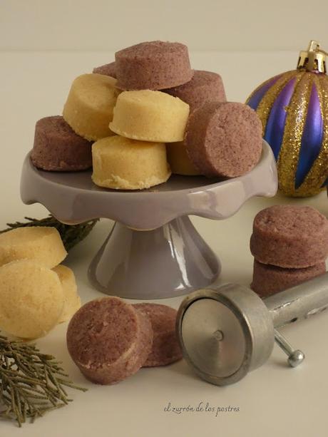 Polvorón Filipino y con Ube
