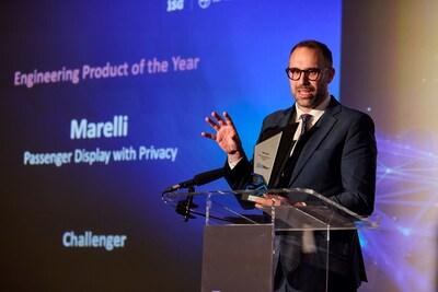 Marelli premiado en The Digital Engineering Awards 2024, por su pantalla para pasajeros con tecnología de privacidad Marelli premiado en The Digital Engineering Awards 2024, por su pantalla para pasajeros con tecnología de privacidad