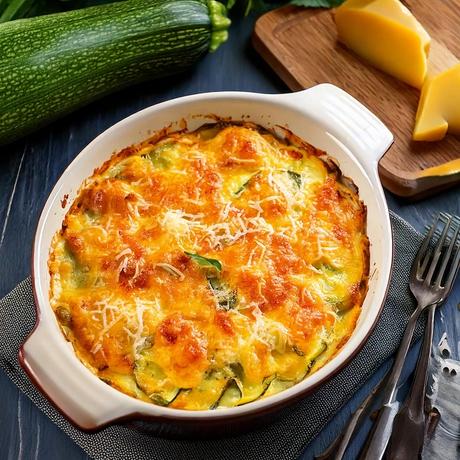 Como preparar un rico calabacín gratinado Como preparar un rico calabacín gratinado