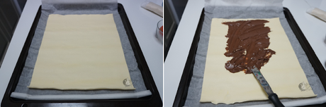 Árbol de Navidad de hojaldre y chocolate Árbol de Navidad de hojaldre y chocolate