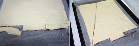 Árbol de Navidad de hojaldre y chocolate Árbol de Navidad de hojaldre y chocolate