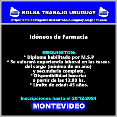 Idóneos de Farmacia