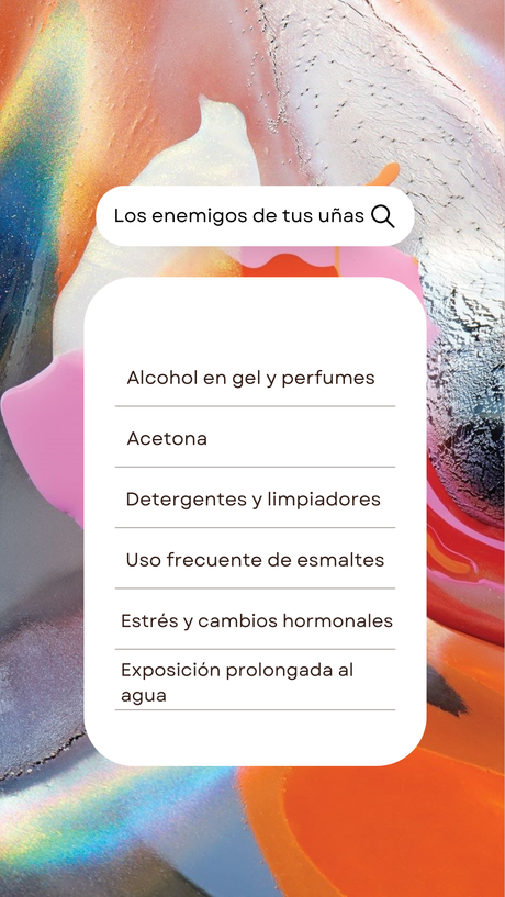 ingredientes y productos que dañan las uñas salud quebradizas ftalatos acetona fortalecedores