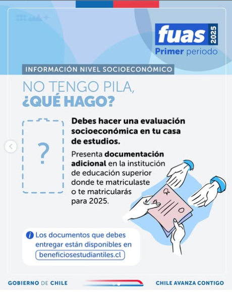 Si completaste el #FUAS 2025, ya está disponible tu información sobre nivel socioeconómico.