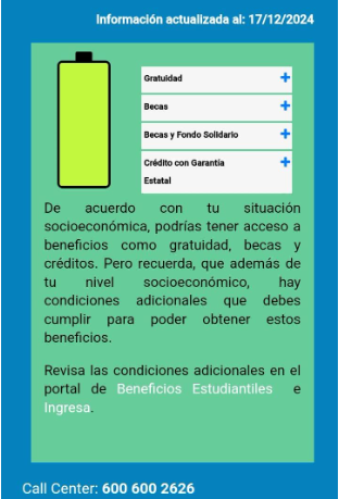 Si completaste el #FUAS 2025, ya está disponible tu información sobre nivel socioeconómico.
