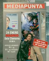 Concierto de Mediapunta y Cumpleaños un martes en Sala Clamores