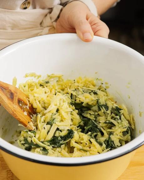 relleno en bowl con queso
