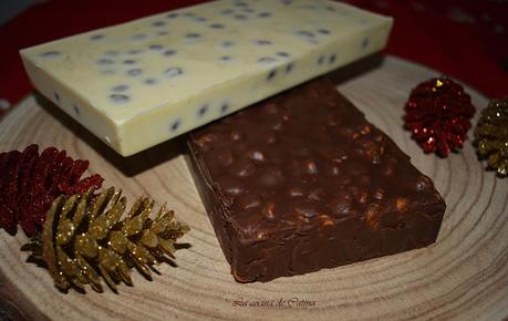 Turrones con quicos y cacahuetes