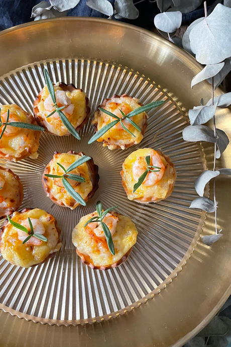 tartaletas-de-gambas-merluza-y-bechamel