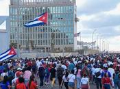 Cuba marcha contra peso años bloqueo comercial.