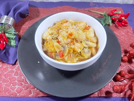 Gambas al estilo de Hunan