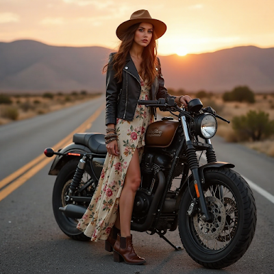 Motociclista Bohemio: La Fusión Perfecta entre Rebeldía y Estilo Relajado Motociclista Bohemio: La Fusión Perfecta entre Rebeldía y Estilo Relajado