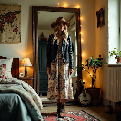 Motociclista Bohemio: La Fusión Perfecta entre Rebeldía y Estilo Relajado Motociclista Bohemio: La Fusión Perfecta entre Rebeldía y Estilo Relajado