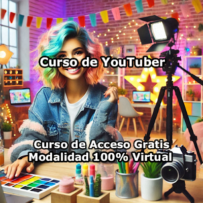 Curso de YouTuber Modalidad 100% Virtual de Acceso Gratis