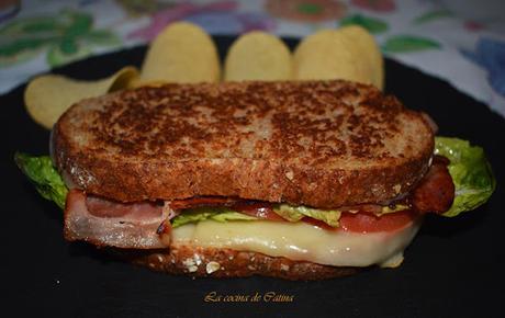 BTL grilled cheese sandwich