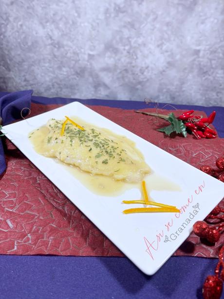 Merluza en salsa de cítricos