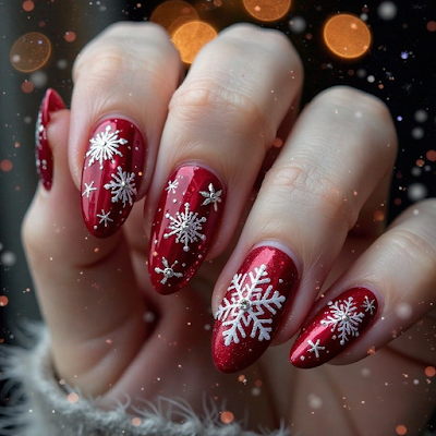 10 Uñas Rojas Decoradas para Navidad: Clásico, Elegante y Festivo